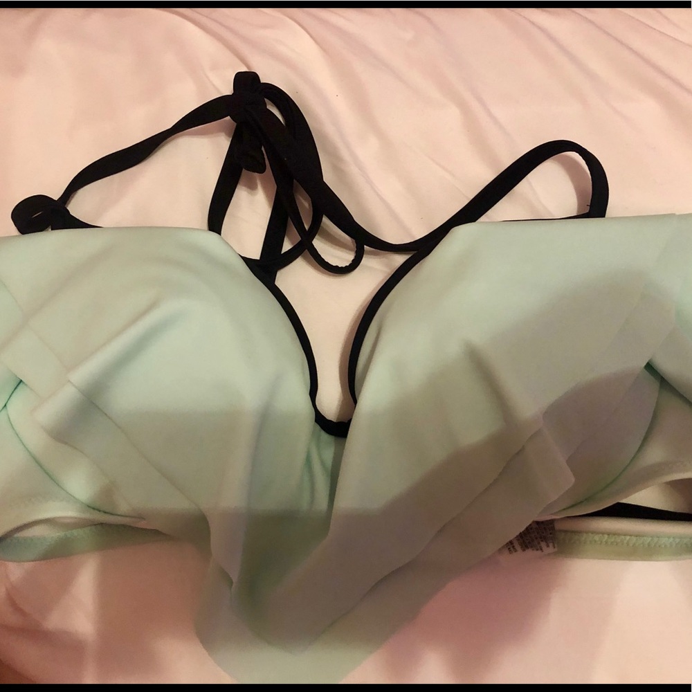 VS PINK push up cup bikini top mint